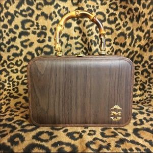 🚫DONATED🚫 Fabulous 50’s/60’s “wood grain” purse